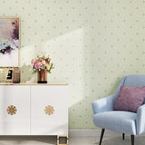 Flower-Like Wallpaper Roll Rustic Waterproof Living Room Wall Art, 31' L x 20.5" W Turquoise Clearhalo 'Country wall decor' 'Rustic' 'Wallpaper' Wall Decor' 1392681