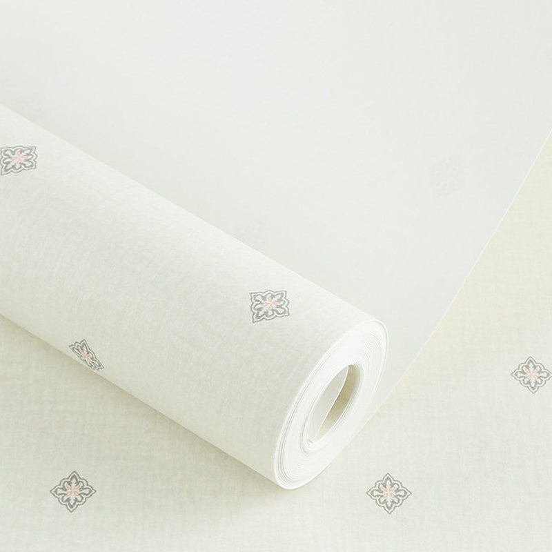 Flower-Like Wallpaper Roll Rustic Waterproof Living Room Wall Art, 31' L x 20.5" W Beige Clearhalo 'Country wall decor' 'Rustic' 'Wallpaper' Wall Decor' 1392690