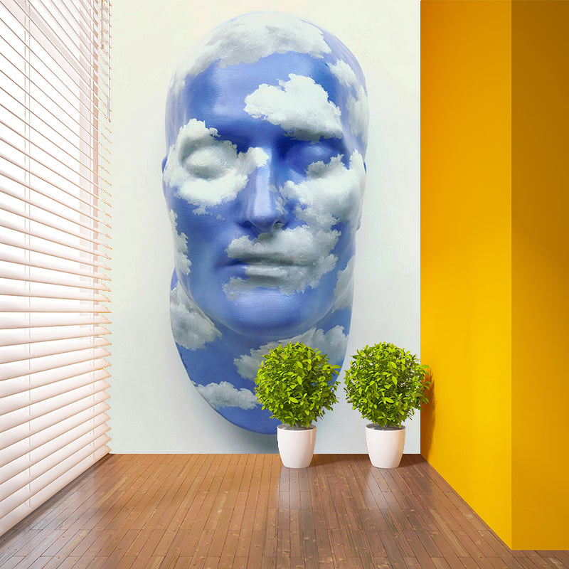 Non-Woven Waterproof Murals Surrealist Rene Magritte the Future of Statues Artwork Wall Covering Clearhalo 'Wall Decor' 'Wall Mural' 1393054