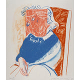 Stain-Proof Grandma Portrait Murals Decal Non-Woven Artistic Wall Decoration for Bedroom Clearhalo 'Wall Decor' 'Wall Mural' 1393305