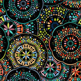 Ethnic Mandala Pattern Mural Wallpaper for Bedroom Abstract Wall Decor, Custom Print Clearhalo 'Wall Decor' 'Wall Mural' 1393425