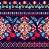 Whole Floral Mural Decal Boho Chic Ethical Blooming Wall Decor in Red-Blue-Green Clearhalo 'Wall Decor' 'Wall Mural' 1393440