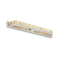 Linear Wall Mounted Light Modern Clear/Amber Crystal Vanity Sconce in Warm/White Light for Bathroom, 16"/22"/27" Long Clearhalo 'Modern wall lights' 'Modern' 'Vanity Lights' 'Wall Lights' Lighting' 139369