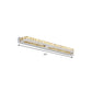 Linear Wall Mounted Light Modern Clear/Amber Crystal Vanity Sconce in Warm/White Light for Bathroom, 16"/22"/27" Long Clearhalo 'Modern wall lights' 'Modern' 'Vanity Lights' 'Wall Lights' Lighting' 139372