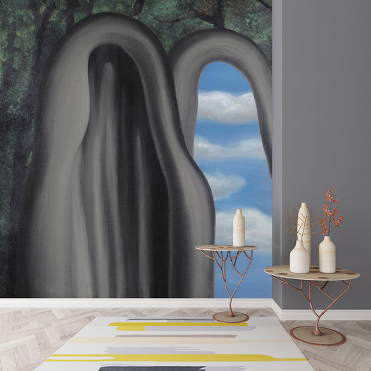 Illustration Arch Wallpaper Murals Full-Size Wall Covering for Living Room, Made to Measure Clearhalo 'Wall Decor' 'Wall Mural' 1393753