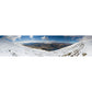 Panoramic of Snow Mountain Murals White-Green Modernist Wall Art for Living Room Clearhalo 'Wall Decor' 'Wall Mural' 1395176