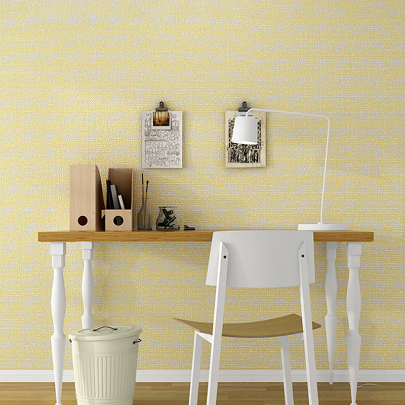 Modern Plain Wallpaper Roll Light-Color Dining Room Wall Decoration, 31' L x 20.5" W Beige Clearhalo 'Modern wall decor' 'Modern' 'Wallpaper' Wall Decor' 1395241