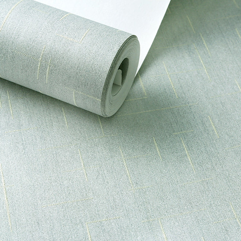 Minimalistic Solid Wallpaper Roll for Bedroom Geometry Wall Decor, 31' L x 20.5" W Dark Gray Clearhalo 'Modern wall decor' 'Modern' 'Wallpaper' Wall Decor' 1395354