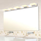 2/3/5 Lights Bathroom Vanity Light with Brick Acrylic Shade Chrome Wall Mounted Sconce in Warm/White Light 5.0 Chrome Warm Clearhalo 'Modern wall lights' 'Modern' 'Vanity Lights' 'Wall Lights' Lighting' 139543