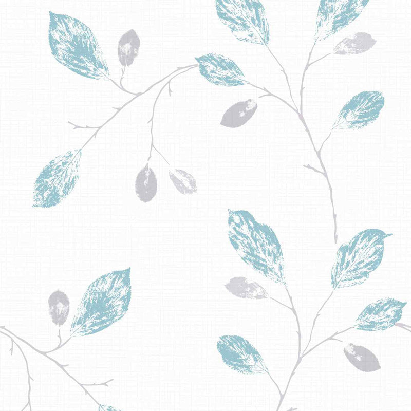 Plants Leaf Wallpaper Roll Country Style Smooth Wall Art in Light Color for Home Clearhalo 'Country wall decor' 'Rustic' 'Wallpaper' Wall Decor' 1395825