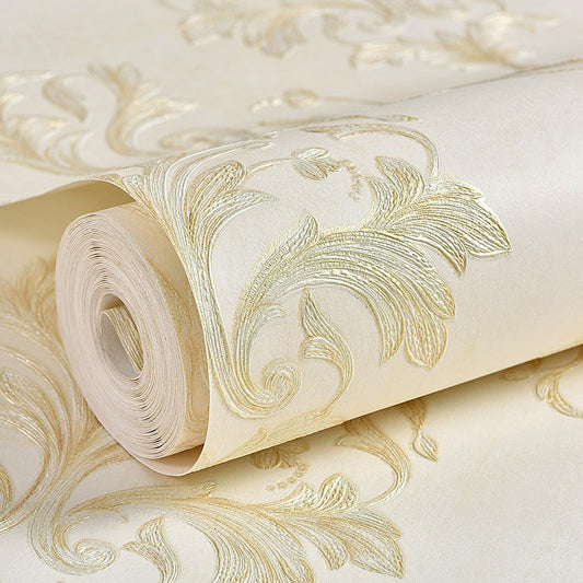 Retro Trellis Wallpaper Roll Soft-Color Jacquard Wall Covering for Bedroom, 33' x 20.5" Clearhalo 'Vintage wall decor' 'Vintage' 'Wallpaper' Wall Decor' 1395924