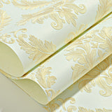 Retro Style Damask Wallpaper Embossed Washable Pastel Color Wall Art for Bedroom Clearhalo 'Vintage wall decor' 'Vintage' 'Wallpaper' Wall Decor' 1396064