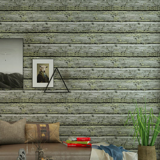Country Cottage Wallpaper Dark Color Moisture Resistant Wall Decor for Living Room Green Clearhalo 'Country wall decor' 'Rustic' 'Wallpaper' Wall Decor' 1396304