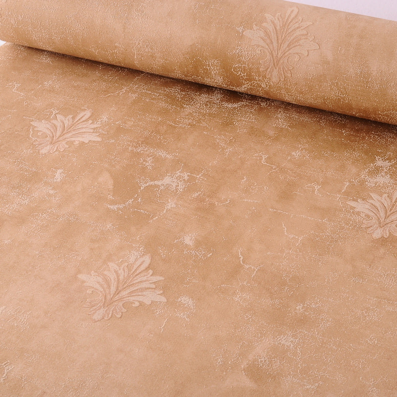 Fleur De Lis Wallpaper Antique Moisture Resistant Bedroom Wall Art, 33' L x 20.5" W Clearhalo 'Vintage wall decor' 'Vintage' 'Wallpaper' Wall Decor' 1396803