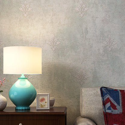 Fleur De Lis Wallpaper Antique Moisture Resistant Bedroom Wall Art, 33' L x 20.5" W Cream Gray Clearhalo 'Vintage wall decor' 'Vintage' 'Wallpaper' Wall Decor' 1396805