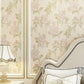 Country Peony Wallpaper Roll Dark Color Living Room Wall Covering, 33' L x 20.5" W Beige Clearhalo 'Country wall decor' 'Rustic' 'Wallpaper' Wall Decor' 1396949