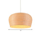 12"/19.5" Wide Dome Woven Bamboo Ceiling Pendant Lamp Asian Single Light Beige Hanging Light for Restaurant Dining Room Clearhalo 'Ceiling Lights' 'Pendant Lights' 'Pendants' Lighting' 139852