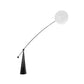 Bubbly Standing Lamp Nordic Style Clear Glass 1-Light Black Reading Floor Lighting with Fishing Rope Design Clearhalo 'Floor Lamps' 'Lamps' Lighting' 1398795