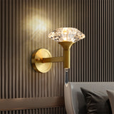 1 Bulb Wall Light Fixture Modern Diamond Bevel Cut Crystal Wall Sconce with Crystal Spears Clearhalo 'Modern wall lights' 'Modern' 'Wall Lamps & Sconces' 'Wall Lights' Lighting' 1399673
