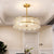 Drum Embossed Clear Crystal Chandelier Contemporary 4 Heads Bedroom Hanging Lamp Kit Clear Clearhalo 'Ceiling Lights' 'Chandeliers' 'Clear' 'Industrial' 'Modern Chandeliers' 'Modern' 'Tiffany' 'Traditional Chandeliers' Lighting' 1400508
