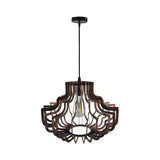 1 Light Geometric Suspension Light Adjustable Vintage Style Brass/Rust Iron Hanging Ceiling Light Clearhalo 'Art Deco Pendants' 'Cast Iron' 'Ceiling Lights' 'Ceramic' 'Crystal' 'Industrial Pendants' 'Industrial' 'Metal' 'Middle Century Pendants' 'Pendant Lights' 'Pendants' 'Tiffany' Lighting' 1400766