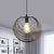 1 Light Hanging Lamp with Globe Wire Cage Metal Industrial Dining Room Pendant Light in Black/Sliver/Rust Black Clearhalo 'Art Deco Pendants' 'Black' 'Cast Iron' 'Ceiling Lights' 'Ceramic' 'Crystal' 'Industrial Pendants' 'Industrial' 'Metal' 'Middle Century Pendants' 'Pendant Lights' 'Pendants' 'Rustic Pendants' 'Tiffany' Lighting' 1400791