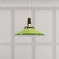 Blue/Green 1 Head Pendant Light Fixture Retro Style Metallic Cone Shade Hanging Lamp for Bedside Clearhalo 'Ceiling Lights' 'Modern Pendants' 'Modern' 'Pendant Lights' 'Pendants' Lighting' 1401001