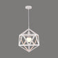 Geometric Metal Pendant Light Industrial Single Light Dining Room Hanging Lamp in Blue/White/Yellow Clearhalo 'Ceiling Lights' 'Modern Pendants' 'Modern' 'Pendant Lights' 'Pendants' Lighting' 1401164