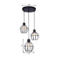 3 Bulbs Pendant Light with Wire Globe Shade Metal Industrial Style Dining Room Lighting Fixture in Black Clearhalo 'Art Deco Pendants' 'Black' 'Cast Iron' 'Ceiling Lights' 'Ceramic' 'Crystal' 'Industrial Pendants' 'Industrial' 'Metal' 'Middle Century Pendants' 'Pendant Lights' 'Pendants' 'Rustic Pendants' 'Tiffany' Lighting' 1401280