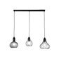 Vintage Onion Caged Hanging Light 3 Bulbs Metallic Pendant Light Fixture in Black for Restaurant Clearhalo 'Ceiling Lights' 'Modern Pendants' 'Modern' 'Pendant Lights' 'Pendants' Lighting' 1401309