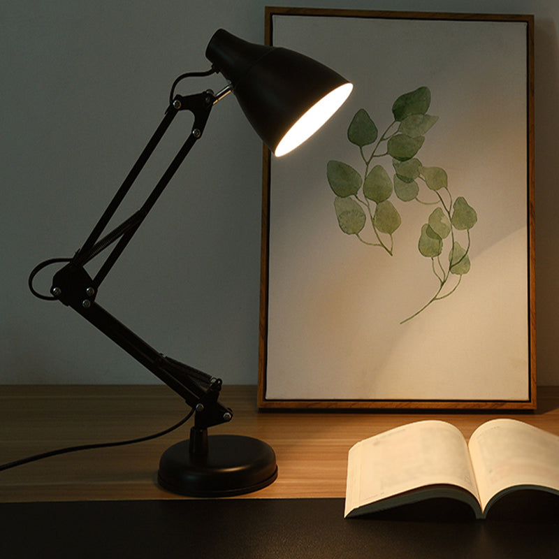 Black/White Multi-Joint Task Desk Lamp with Cone Shade Modern Style 1 ...