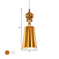 Metal Cone Pendulum Light Simplicity 1 Head Hanging Pendant Light in Silver/Gold, 6"/8"/10" Wide Clearhalo 'Ceiling Lights' 'Pendant Lights' 'Pendants' Lighting' 1401695