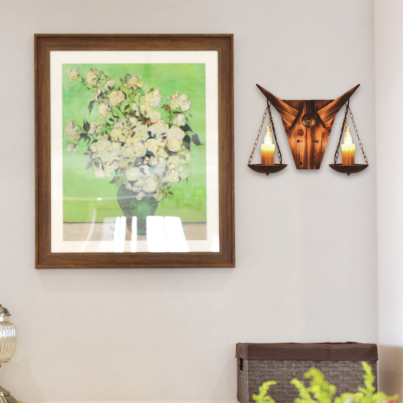 One Light Sconce Light Industrial Crackle Glass Vase Shape Lighting Fixture in Yellow, 3.5"/5"/14.5" Wide Yellow 18" Clearhalo 'Industrial wall lights' 'Industrial' 'Middle century wall lights' 'Rustic wall lights' 'Tiffany' 'Wall Lamps & Sconces' 'Wall Lights' Lighting' 140603