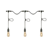 3/5/7-Light Bare Bulb Pendant Lighting Industrial Black Finish Metal Ceiling Light Fixture with Adjustable Cord Clearhalo 'Art Deco Pendants' 'Black' 'Cast Iron' 'Ceiling Lights' 'Ceramic' 'Crystal' 'Industrial Pendants' 'Industrial' 'Metal' 'Middle Century Pendants' 'Pendant Lights' 'Pendants' 'Rustic Pendants' 'Tiffany' Lighting' 140711