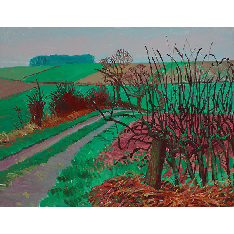 Green Farmland Pathway Wall Murals Landscape Painting Artistic Waterproof Wall Decor Clearhalo 'Wall Decor' 'Wall Mural' 1409514