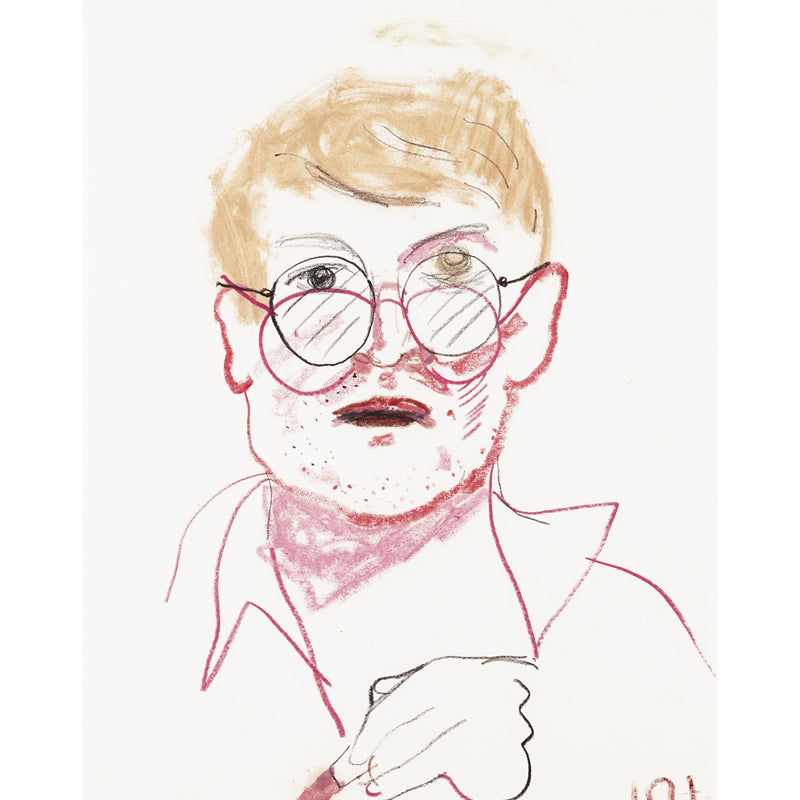 Full Size Man Portrait Murals Yellow-Red Non-Woven Cloth Wall Art, Waterproof, Custom Printed Clearhalo 'Wall Decor' 'Wall Mural' 1409759