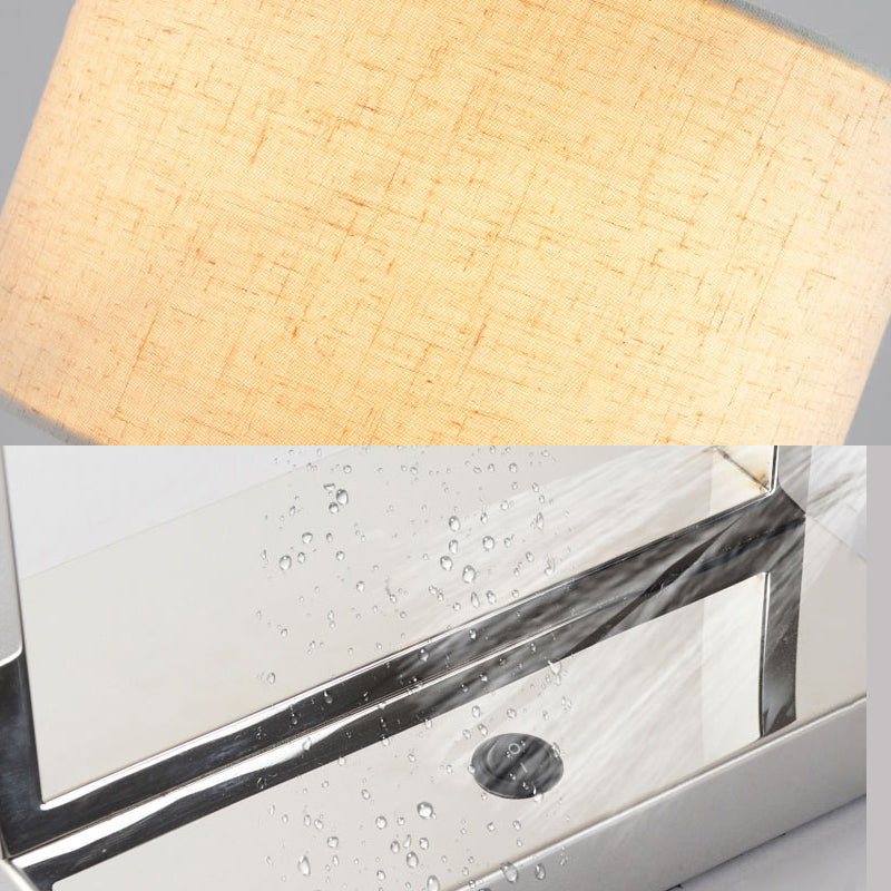 LED Rectangular Reading Book Light Modernism Fabric Task Lighting in Beige for Bedroom Clearhalo 'Lamps' 'Table Lamps' Lighting' 141000