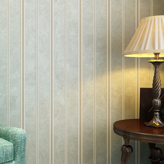 Minimalist Striped Wallpaper in Soft Color Living Room Wall Decor, 33' L x 20.5" W
