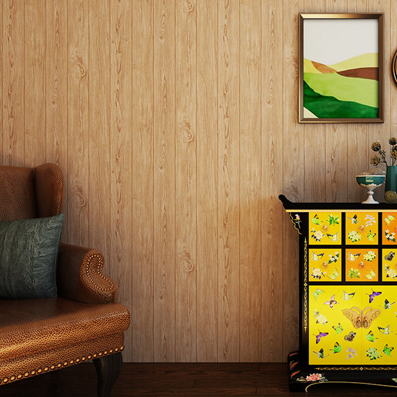 Pastel Color Wood Wallpaper Stain Resistant Wall Covering for Living Room, Non-Pasted Clearhalo &#39;Country wall decor&#39; &#39;Rustic&#39; &#39;Wallpaper&#39; Wall Decor&#39; 1410261