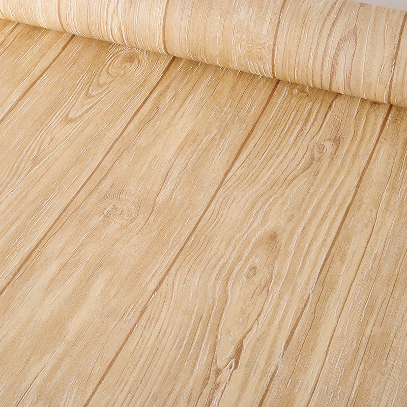 Pastel Color Wood Wallpaper Stain Resistant Wall Covering for Living Room, Non-Pasted Clearhalo &#39;Country wall decor&#39; &#39;Rustic&#39; &#39;Wallpaper&#39; Wall Decor&#39; 1410262