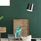 Self-Stick Removable Solid Wallpaper Roll Simplicity Vinyl Wall Art, 10' L x 23.5" W Blackish Green Clearhalo 'Modern wall decor' 'Modern' 'Wallpaper' Wall Decor' 1410295