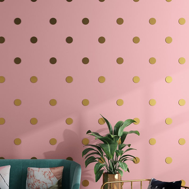 Minimal Girls Wallpaper with Solid Pattern Pastel Color Pick-Up Sticks Wall Covering, Easy to Remove Clearhalo 'Modern wall decor' 'Modern' 'Wallpaper' Wall Decor' 1410326