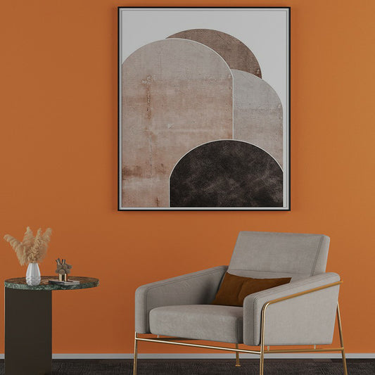 Orange Solid Self Stick Wallpaper Roll Temporary Simple Style Dining Room Wall Art Clearhalo 'Modern wall decor' 'Modern' 'Wallpaper' Wall Decor' 1410335