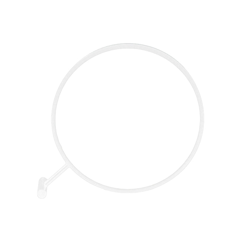 8"/12"/16" Dia Black/White Hoop Reading Lamp Modern LED 1 Light Acrylic Plug In Desk Light in Warm/White Light Clearhalo 'Lamps' 'Table Lamps' Lighting' 141056