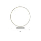 10"/12"/16" Dia Ring Desk Lamp Simplicity Acrylic LED Single Light Black/White Table Light in Warm/White Light Clearhalo 'Lamps' 'Table Lamps' Lighting' 141064