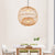 Bamboo Global Shade Pendant Lighting Contemporary Style 2 Lights Beige Hanging Lamp for Restaurant, 14"/16" W Beige Clearhalo 'Ceiling Lights' 'Pendant Lights' 'Pendants' Lighting' 141189_9bcf03fc-ec55-4e79-a243-a4200fdc416e