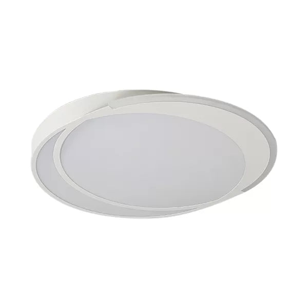 Simple Slim Round Ceiling Mount Light Acrylic Flush Light in White for Adult Bedroom Clearhalo 'Ceiling Lights' 'Close To Ceiling Lights' 'Close to ceiling' 'Flush mount' Lighting' 14127