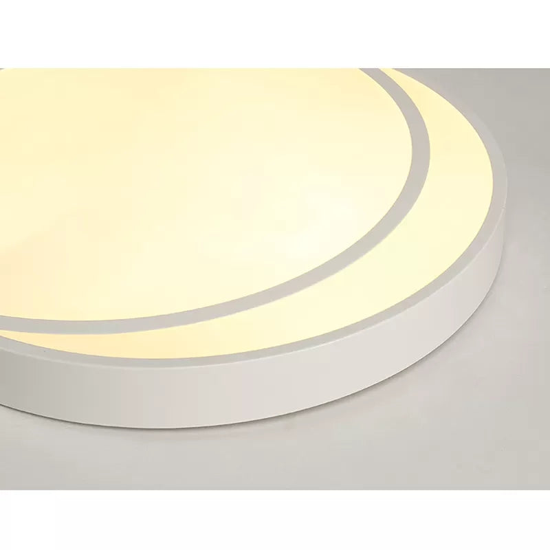 Simple Slim Round Ceiling Mount Light Acrylic Flush Light in White for Adult Bedroom Clearhalo 'Ceiling Lights' 'Close To Ceiling Lights' 'Close to ceiling' 'Flush mount' Lighting' 14131