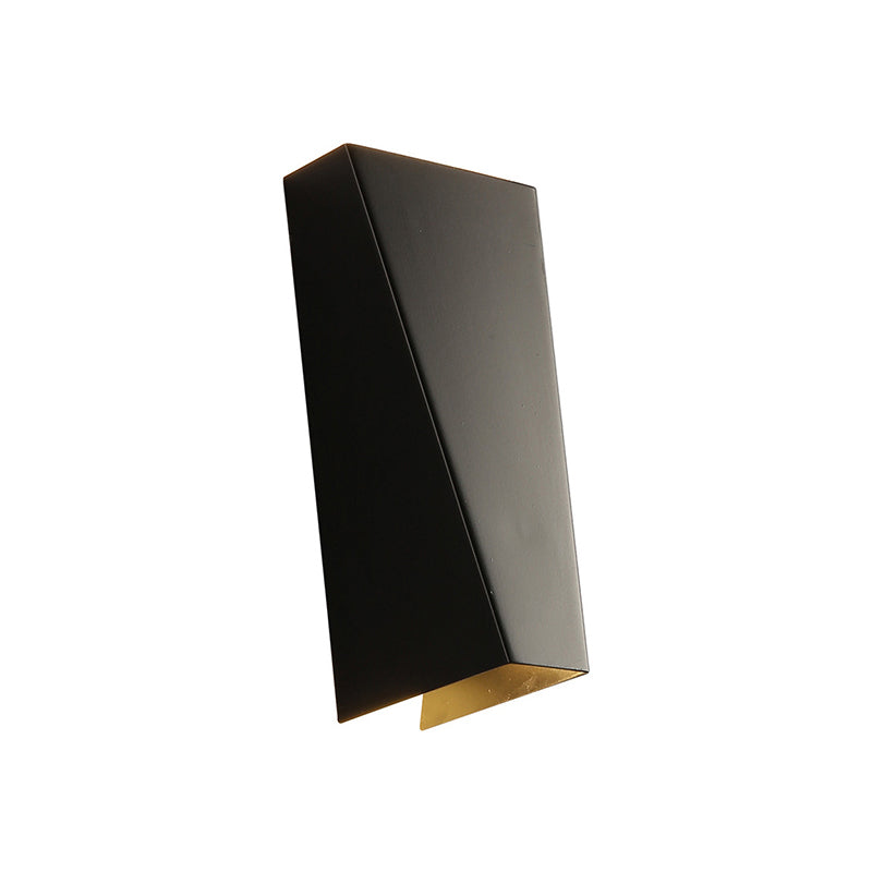 Simplistic Style Trapezoid Wall Washer Light Aluminum Warm/White Lighting LED Bedside Wall Lamp in Black/White Clearhalo 'Cast Iron' 'Glass' 'Industrial' 'Modern wall lights' 'Modern' 'Tiffany' 'Traditional wall lights' 'Wall Lamps & Sconces' 'Wall Lights' Lighting' 141402