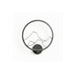 Acrylic Ring Wall Lamp Minimalist LED Wall Sconce Light Fixture in White/Black with Mountain Shade Clearhalo 'Modern wall lights' 'Modern' 'Wall Lamps & Sconces' 'Wall Lights' Lighting' 141584